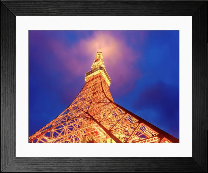 Framed Print : Tokyo Tower, Minato, Tokyo, Kanto, Japan Framed Print : Tokyo Tower, Minato, Tokyo, Kanto, Japan
