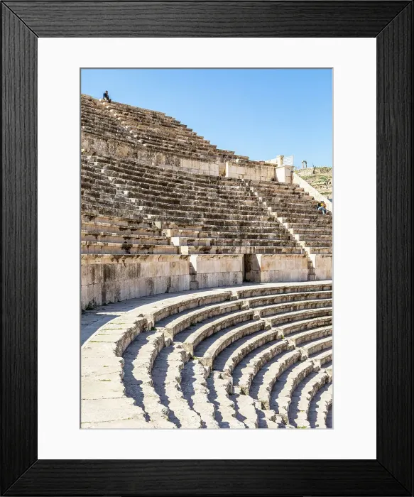 Framed Print : Roman Theatre, Amman, Jordan, Middle East, Asia