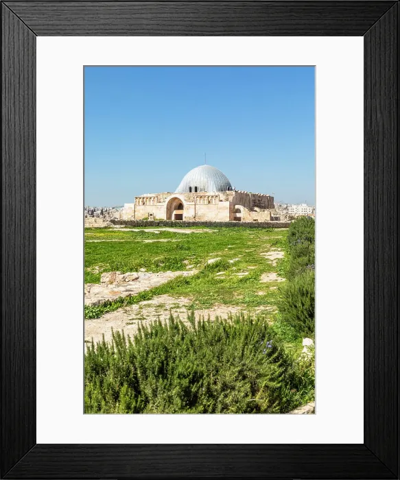 Framed Print : Umayyad Mosque, Amman Citadel, Amman, Jordan, Middle East, Asia
