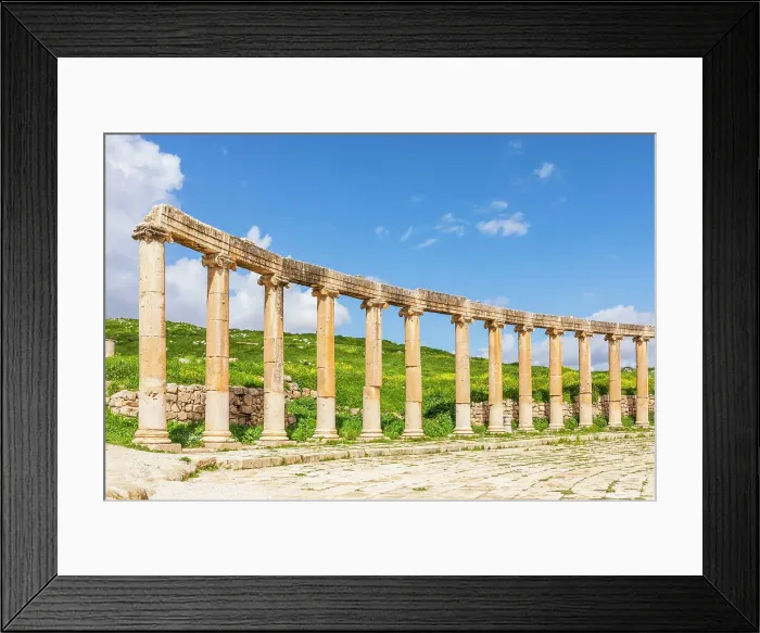 Framed Print : Oval Plaza, Jerash, Jordan, Middle East, Asia Framed Print : Oval Plaza, Jerash, Jordan, Middle East, Asia