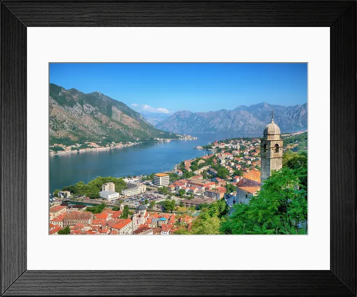 Framed Print : Bay of Kotor, Adriatic Coast, Kotor, Montenegro Framed Print : Bay of Kotor, Adriatic Coast, Kotor, Montenegro