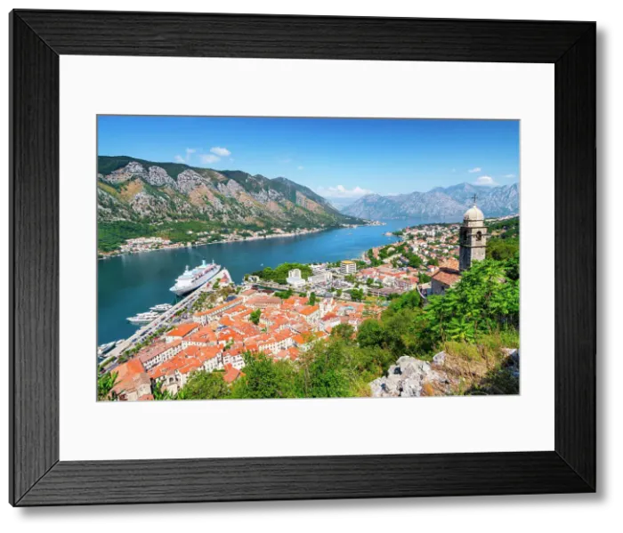 Framed Print : Bay of Kotor, Adriatic Coast, Kotor, Montenegro Framed Print : Bay of Kotor, Adriatic Coast, Kotor, Montenegro