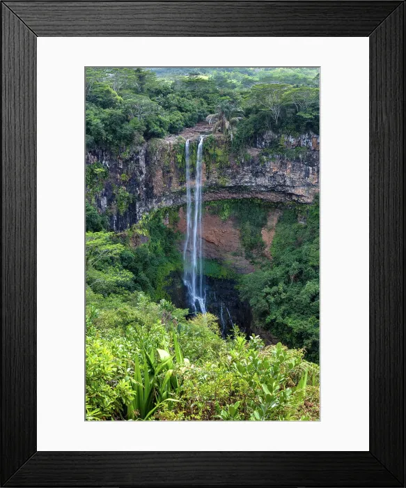 Framed Print : Mauritius, Natual park, Chamarel Waterfall