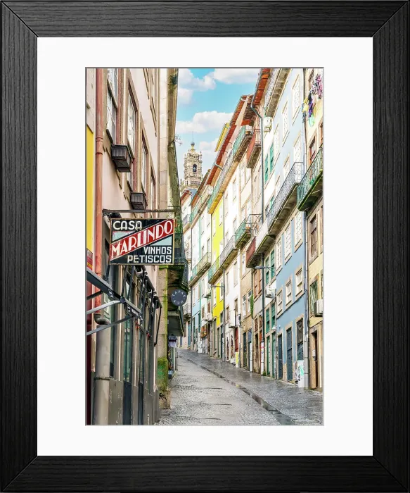 Framed Print : Street of Historic Porto Porto (Oporto), Portugal Framed Print : Street of Historic Porto Porto (Oporto), Portugal