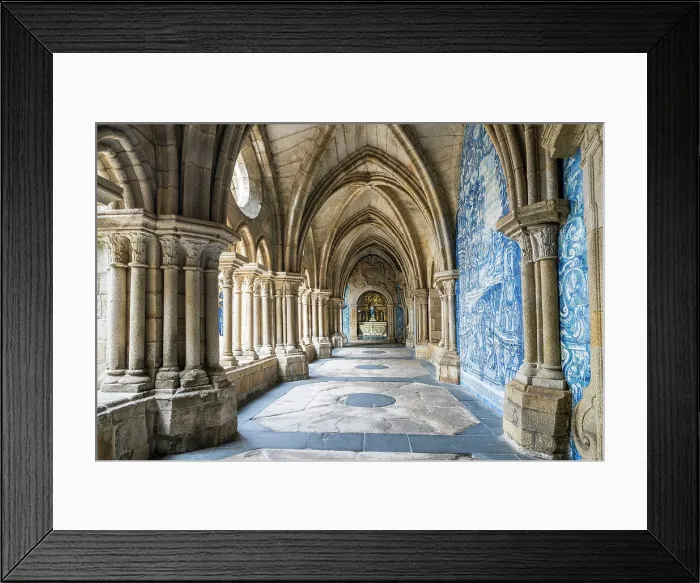 Framed Print : Cloister of Se Cathedral Porto (Oporto), Portugal Framed Print : Cloister of Se Cathedral Porto (Oporto), Portugal