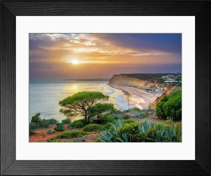 Framed Print : Sunset Praia de Porto Mos, Porto de Mos Beach Lagos, Algarve, Portugal Framed Print : Sunset Praia de Porto Mos, Porto de Mos Beach Lagos, Algarve, Portugal