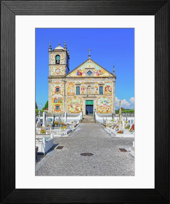Framed Print : Matriz de Santa Maria de Valega church, Ovar, Aveiro, Portugal