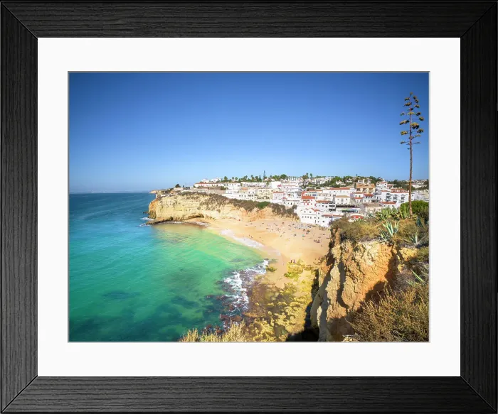 Framed Print : Carvoeiro Beach, Praia Carvoeiro Carvoeiro, Algarve, Portugal