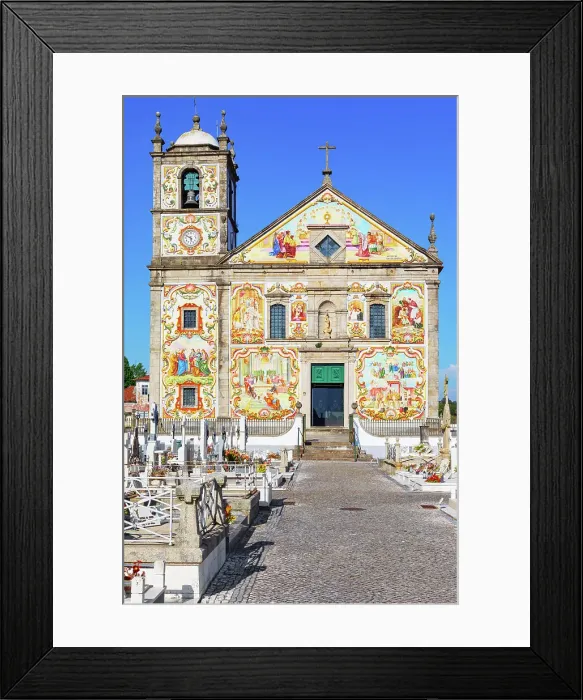 Framed Print : Matriz de Santa Maria de Valega church, Ovar, Aveiro, Portugal
