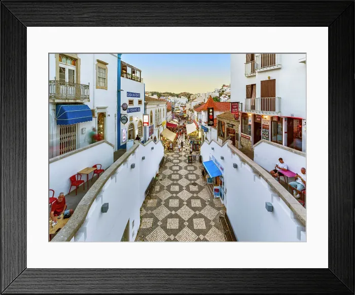 Framed Print : Old Town Albufeira Faro District Algarve, Portugal Framed Print : Old Town Albufeira Faro District Algarve, Portugal
