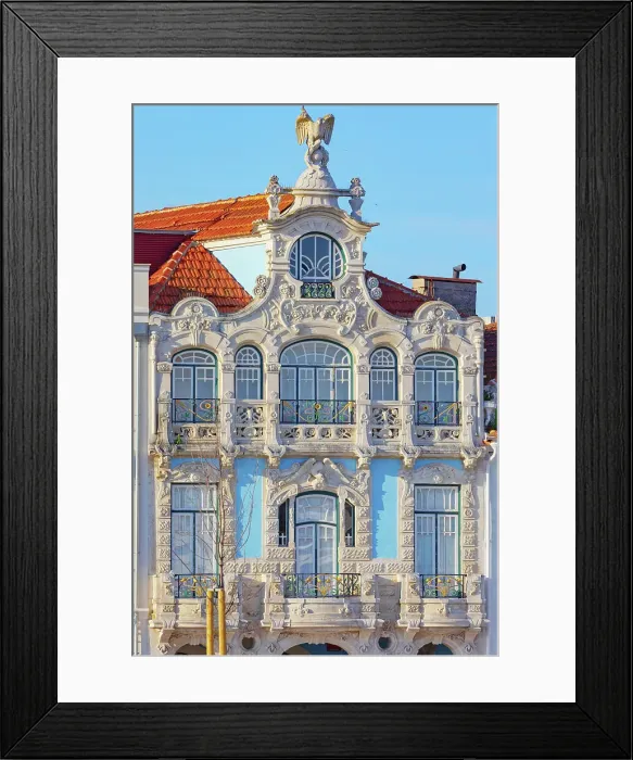 Framed Print : Art Nouveau building, Aveiro, Portugal Framed Print : Art Nouveau building, Aveiro, Portugal