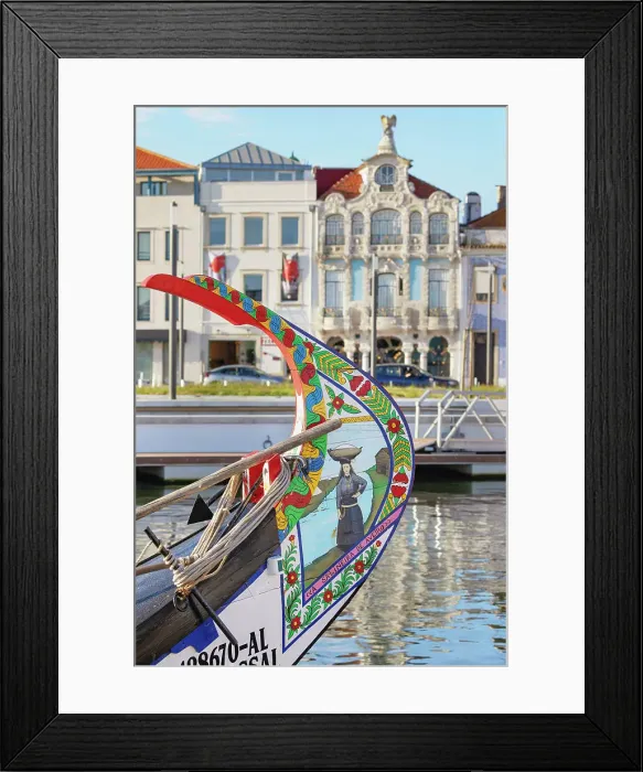 Framed Print : Moliceiro boat, Aveiro, Portugal Framed Print : Moliceiro boat, Aveiro, Portugal
