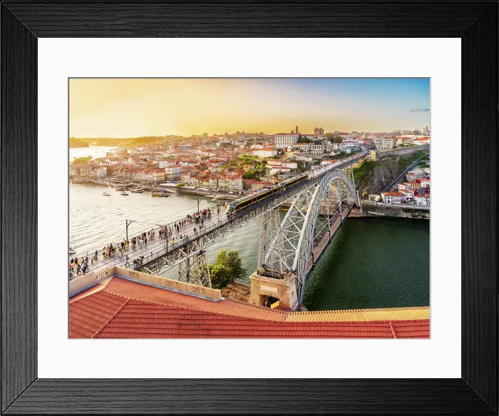 Framed Print : Ponte Dom Luis I (Luis I Bridge), Porto (Oporto), Portugal