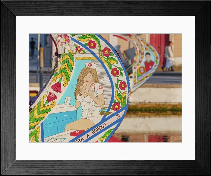 Framed Print : Moliceiro boats, Aveiro, Portugal Framed Print : Moliceiro boats, Aveiro, Portugal