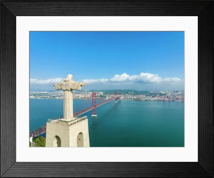 Framed Print : Aerial View of Lisbon Skyline Lisbon, Portugal Framed Print : Aerial View of Lisbon Skyline Lisbon, Portugal