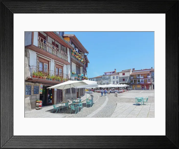 Framed Print : Praca de Santiago, Guimaraes, Minho Region, Portugal Framed Print : Praca de Santiago, Guimaraes, Minho Region, Portugal