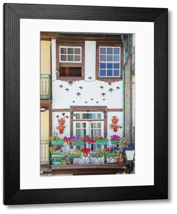 Framed Print : Traditional building facade, Guimaraes, Minho Region, Portugal Framed Print : Traditional building facade, Guimaraes, Minho Region, Portugal