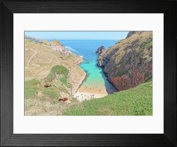 Framed Print : Sandy beach, Berlenga Grande Island, Portugal Framed Print : Sandy beach, Berlenga Grande Island, Portugal