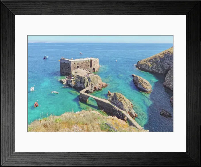 Framed Print : Sao Joao Baptista's fort, Berlenga Grande Island, Portugal