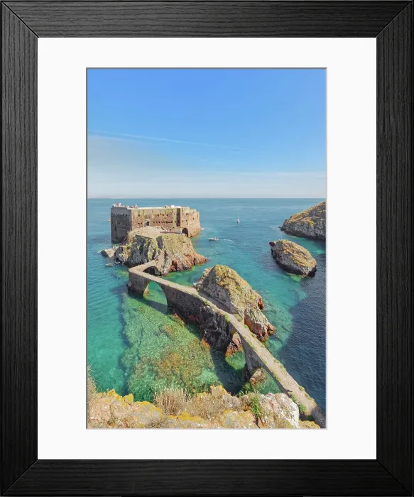 Framed Print : Sao Joao Baptista's fort, Berlenga Grande Island, Portugal