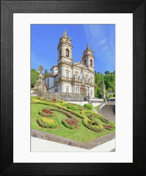Framed Print : Bom Jesus do Monte santuary, Braga, Minho Province, Portugal