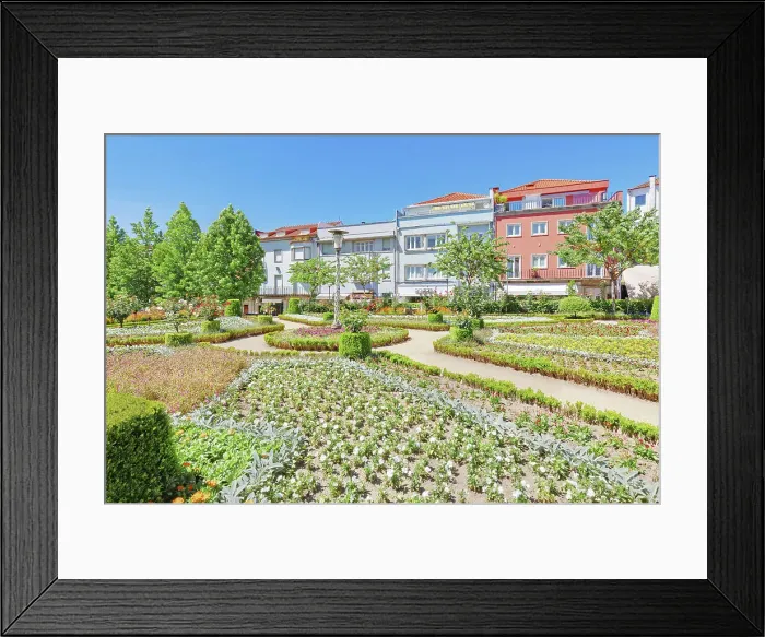 Framed Print : View of Santa Barbara garden, Braga, Minho Province, Portugal Framed Print : View of Santa Barbara garden, Braga, Minho Province, Portugal