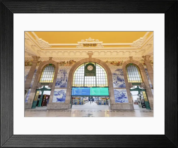Framed Print : Azulejo Tiles in the Sao Bento Railway Station, Porto, Portugal, Southern Europe Framed Print : Azulejo Tiles in the Sao Bento Railway Station, Porto, Portugal, Southern Europe
