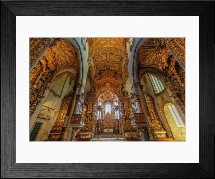 Framed Print : The Altar of the Church of St. Francis, Porto, Portugal, Southern Europe Framed Print : The Altar of the Church of St. Francis, Porto, Portugal, Southern Europe