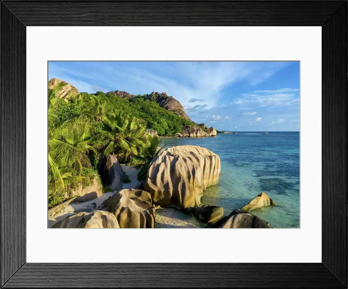 Framed Print : Seychelles, La Digue, Anse Source d'Argent beach, Indian Ocean Framed Print : Seychelles, La Digue, Anse Source d'Argent beach, Indian Ocean