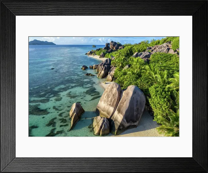 Framed Print : Seychelles, La Digue, Anse Source d'Argent beach, Indian Ocean Framed Print : Seychelles, La Digue, Anse Source d'Argent beach, Indian Ocean