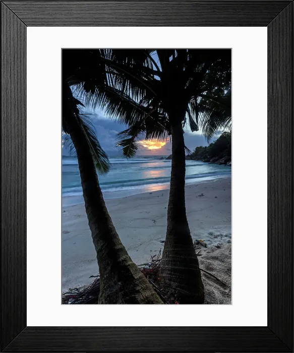 Framed Print : Seychelles, La Digue, Anse Cocos beach, Indian Ocean Framed Print : Seychelles, La Digue, Anse Cocos beach, Indian Ocean