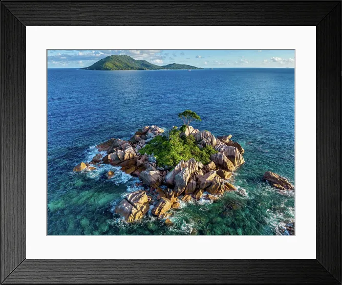 Framed Print : Seychelles, La Digue, Ave Maria Rock, Indian Ocean Framed Print : Seychelles, La Digue, Ave Maria Rock, Indian Ocean