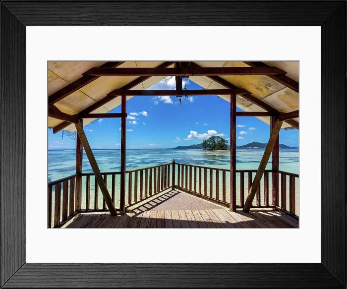 Framed Print : Seychelles, La Digue, La Passe village, Old Pier Union Estate, Indian Ocean Framed Print : Seychelles, La Digue, La Passe village, Old Pier Union Estate, Indian Ocean