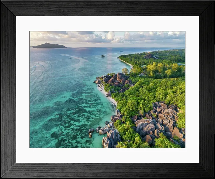 Framed Print : Seychelles, La Digue, Anse Source d'Argent beach, Indian Ocean Framed Print : Seychelles, La Digue, Anse Source d'Argent beach, Indian Ocean