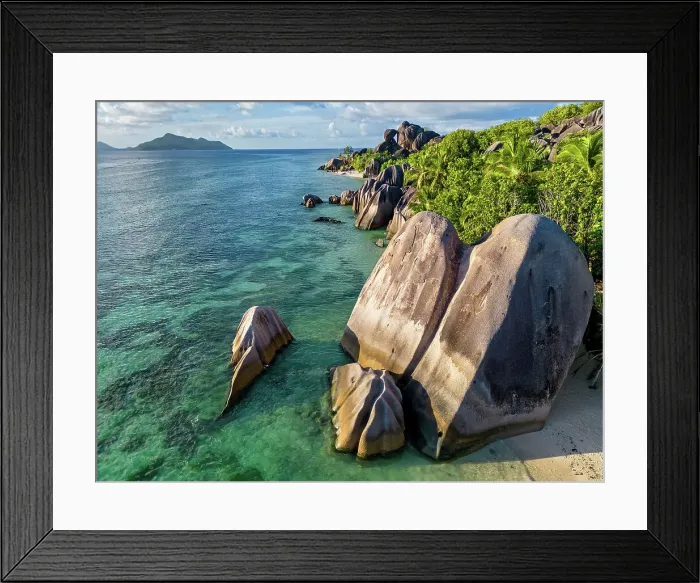 Framed Print : Seychelles, La Digue, Anse Source d'Argent beach, Indian Ocean Framed Print : Seychelles, La Digue, Anse Source d'Argent beach, Indian Ocean