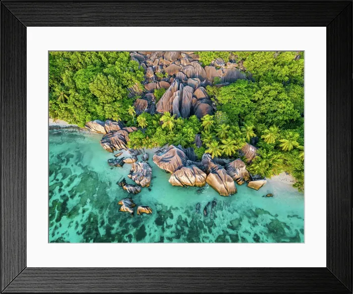 Framed Print : Seychelles, La Digue, Anse Source d'Argent beach, Indian Ocean Framed Print : Seychelles, La Digue, Anse Source d'Argent beach, Indian Ocean