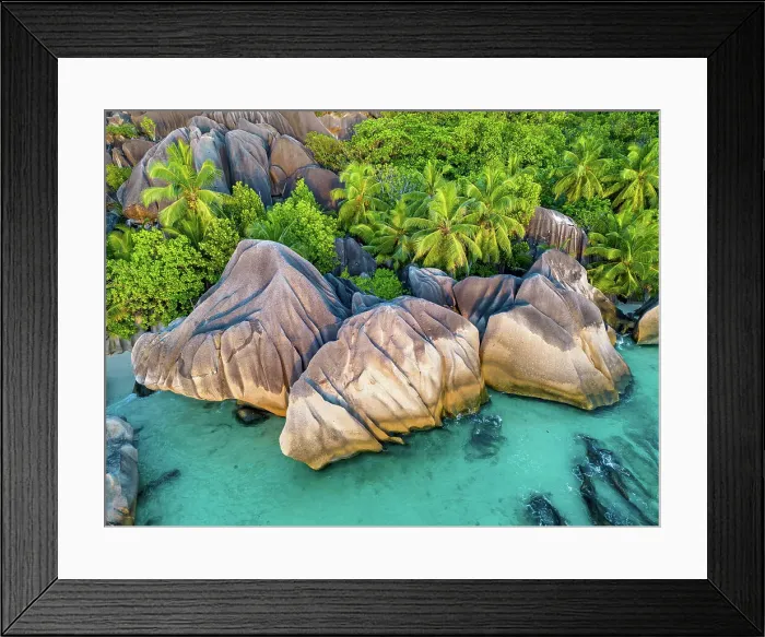 Framed Print : Seychelles, La Digue, Anse Source d'Argent beach, Indian Ocean Framed Print : Seychelles, La Digue, Anse Source d'Argent beach, Indian Ocean