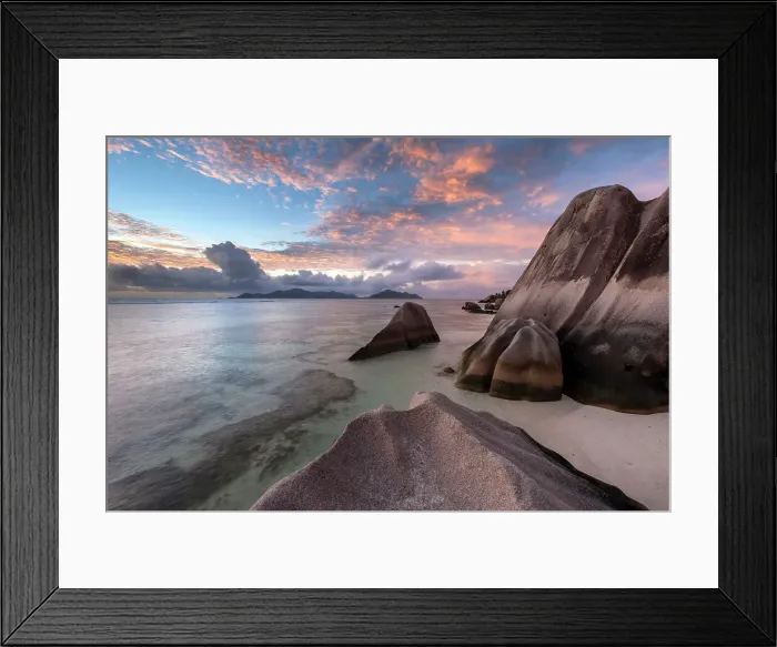 Framed Print : Seychelles, La Digue, Anse Source d'Argent beach, Indian Ocean Framed Print : Seychelles, La Digue, Anse Source d'Argent beach, Indian Ocean