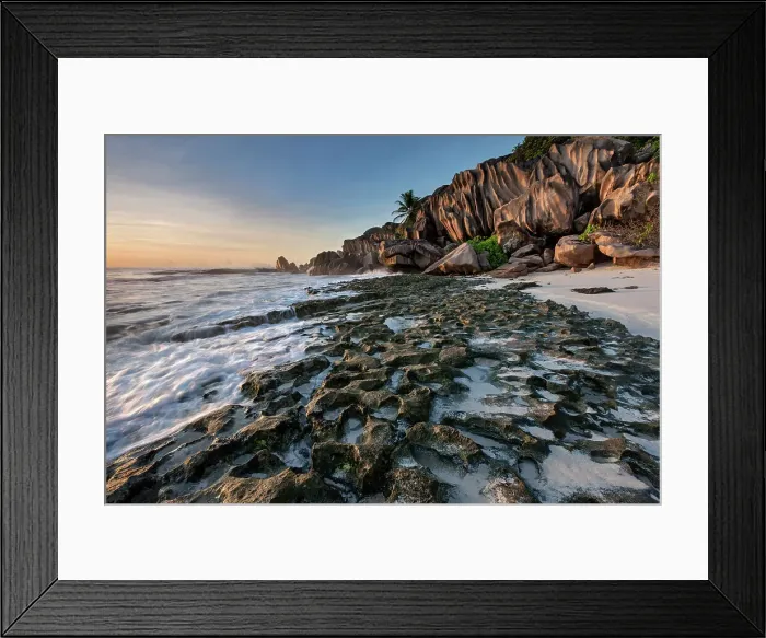 Framed Print : Seychelles, La Digue, Grand Anse beach, Indian Ocean Framed Print : Seychelles, La Digue, Grand Anse beach, Indian Ocean