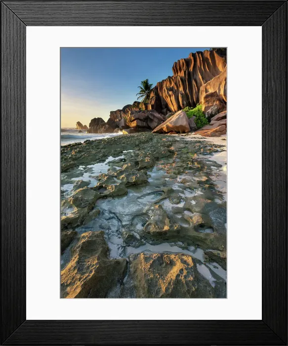 Framed Print : Seychelles, La Digue, Grand Anse beach, Indian Ocean Framed Print : Seychelles, La Digue, Grand Anse beach, Indian Ocean