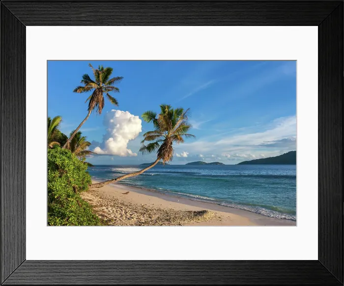 Framed Print : Seychelles, La Digue, Anse Fourmis beach, Indian Ocean Framed Print : Seychelles, La Digue, Anse Fourmis beach, Indian Ocean