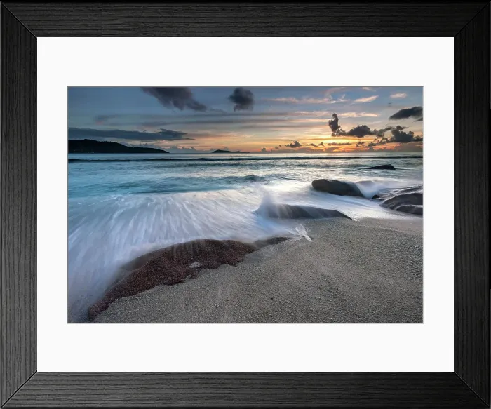 Framed Print : Seychelles, La Digue, Anse Fourmis beach, Indian Ocean Framed Print : Seychelles, La Digue, Anse Fourmis beach, Indian Ocean