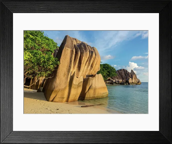 Framed Print : Seychelles, La Digue, Anse Source d'Argent beach, Indian Ocean Framed Print : Seychelles, La Digue, Anse Source d'Argent beach, Indian Ocean