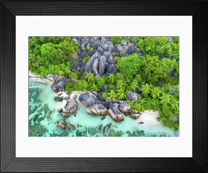 Framed Print : Seychelles, La Digue, Anse Source d'Argent beach, Indian Ocean Framed Print : Seychelles, La Digue, Anse Source d'Argent beach, Indian Ocean