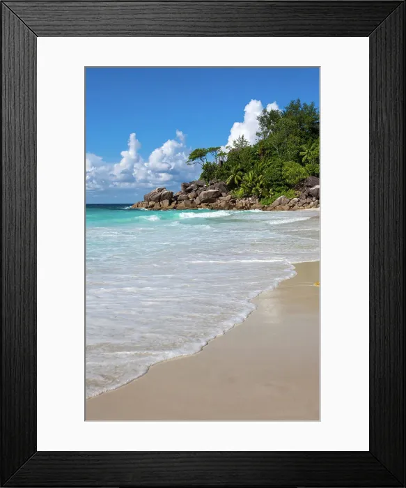 Framed Print : Seychelles, Praslin, Anse Georgette beach, Indian Ocean Framed Print : Seychelles, Praslin, Anse Georgette beach, Indian Ocean