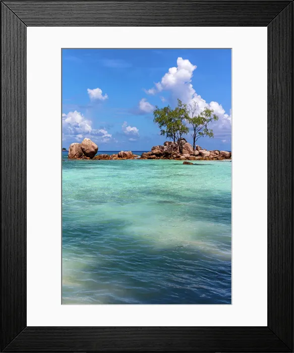 Framed Print : Seychelles, Praslin, Anse Boudin beach, Indian Ocean Framed Print : Seychelles, Praslin, Anse Boudin beach, Indian Ocean