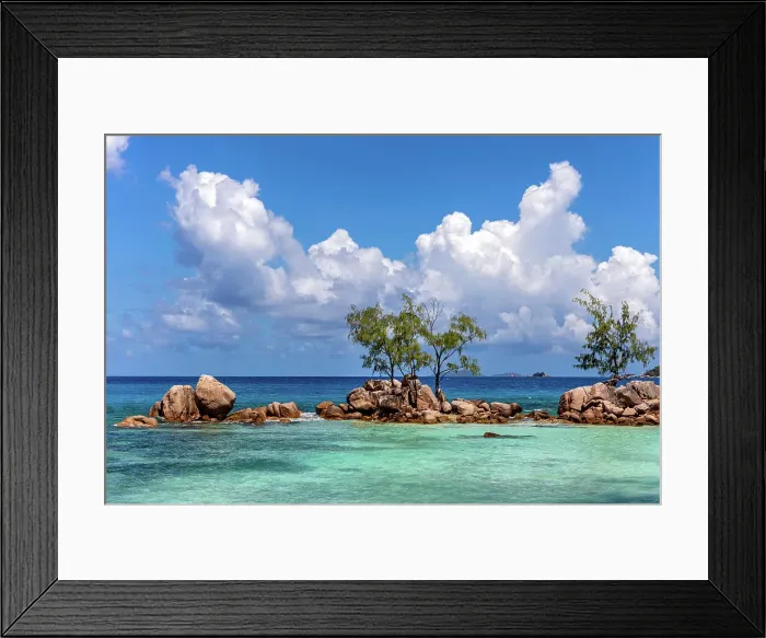 Framed Print : Seychelles, Praslin, Anse Boudin beach, Indian Ocean Framed Print : Seychelles, Praslin, Anse Boudin beach, Indian Ocean