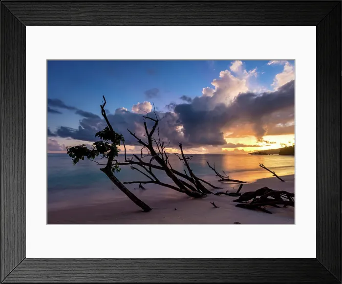 Framed Print : Seychelles, Praslin, Anse La Blague beach, Indian Ocean Framed Print : Seychelles, Praslin, Anse La Blague beach, Indian Ocean