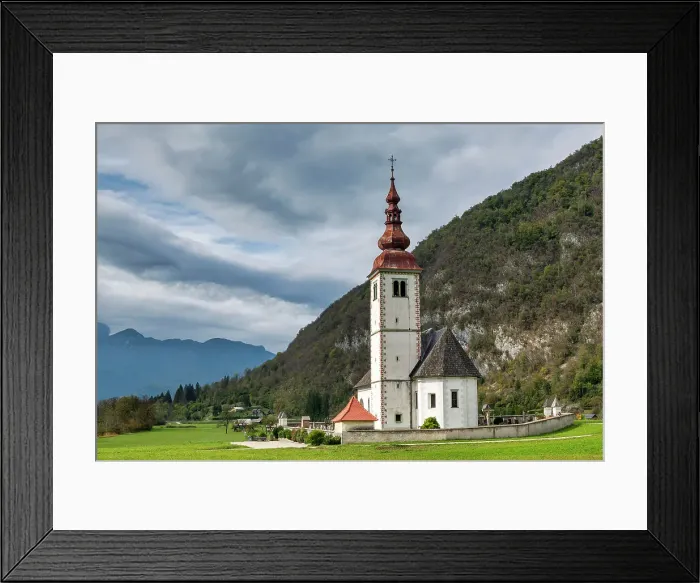 Framed Print : Assumption of Mary Church, Bitnje, Slovenia Framed Print : Assumption of Mary Church, Bitnje, Slovenia