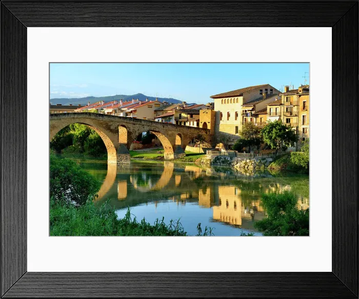 Framed Print : Puente La Reina, Jakobsweg, Camino de Santiago, Navarra, Spain Framed Print : Puente La Reina, Jakobsweg, Camino de Santiago, Navarra, Spain